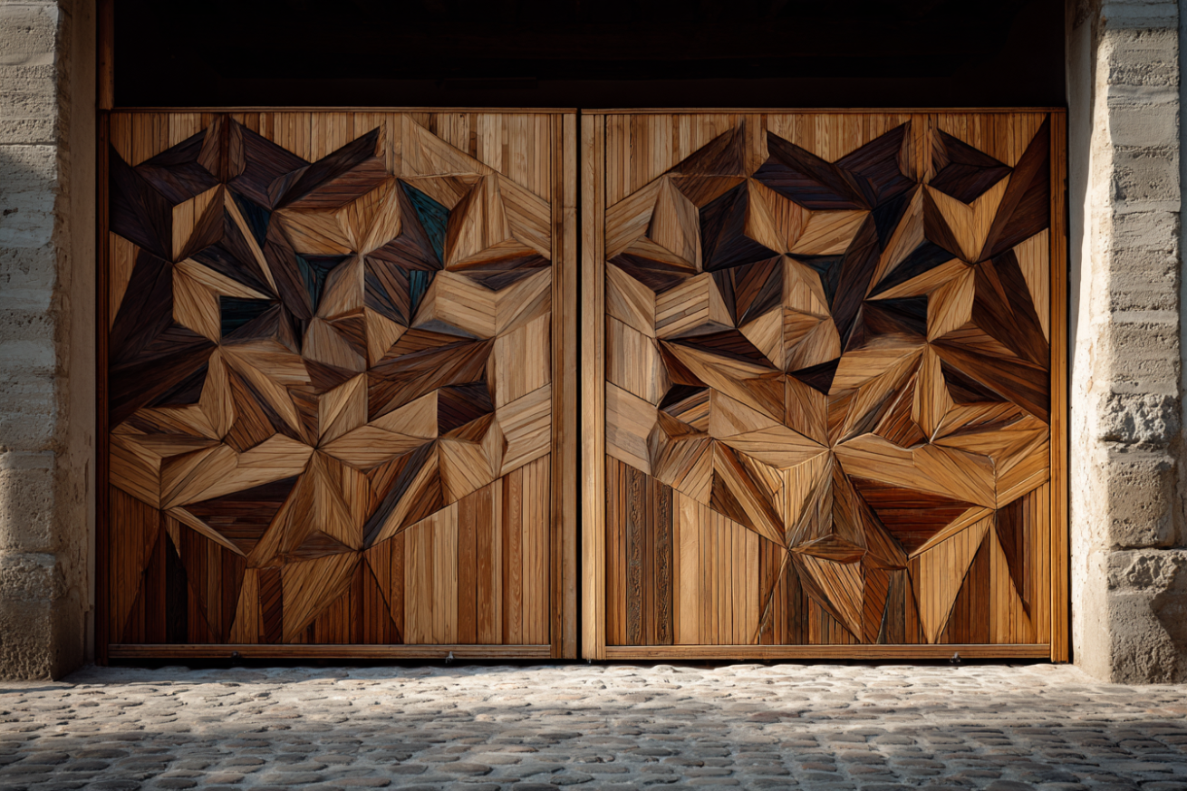L'élégance intemporelle du portail bois